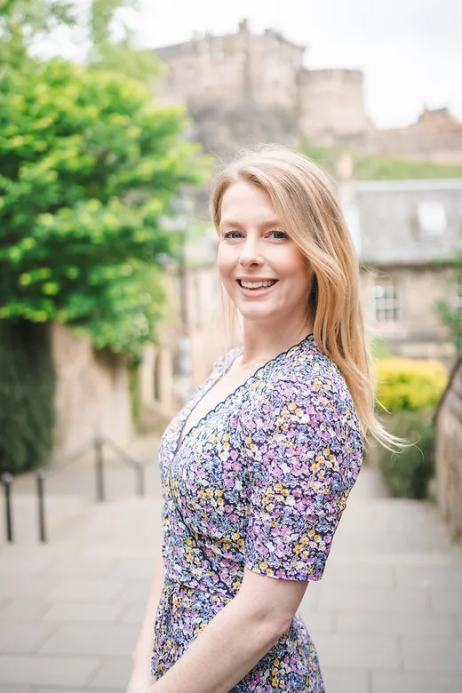 Madison Potter near Edinburgh Castle