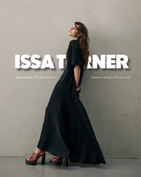 Issa Turner silk collection ad