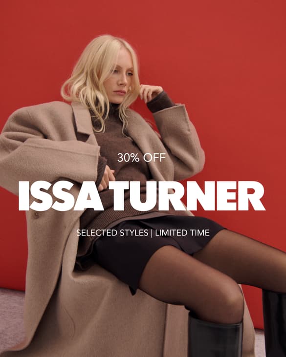 Issa Turner ad: 30% off selected styles, the Elijah coat