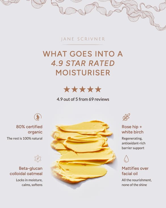 Jane Scrivner ad: what goes into a 4.9 star rated moisturiser